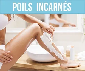 poil incarné avec une jambe