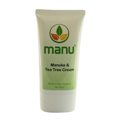 Manuka & Tea Tree Cream - 50g Natural Essential Oil Cream - Gentle Cream For All Skin Types - Cream To Soothe Dryness, Redness & Irritation