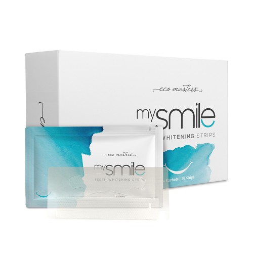 mysmile Teeth Whitening Strips - 28 Whitening Strips - Vegan Friendly