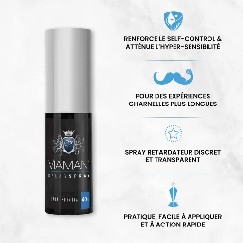Spray Retardant Viaman pour l'endurance masculine