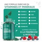 Gummy pour les cheveux avec biotine enrichie en vitamines et minéraux essentiels