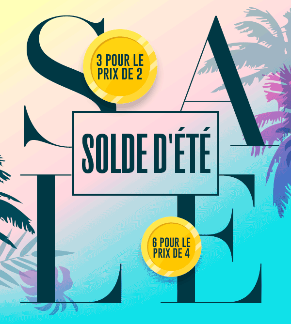 2 achetés = 1 offert